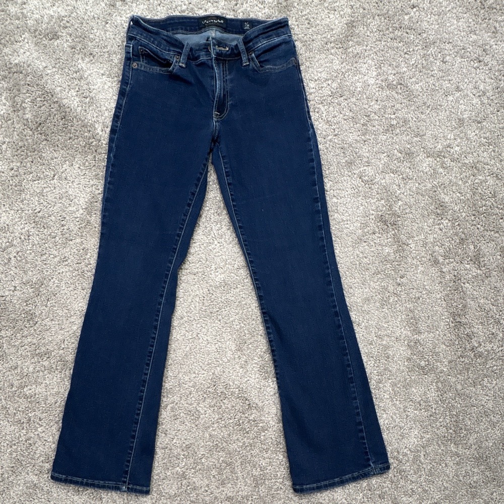 Women's Lucky Brand Jeans Dark Wash Slim Mid Rise Ankle 5-Pocket 2/26